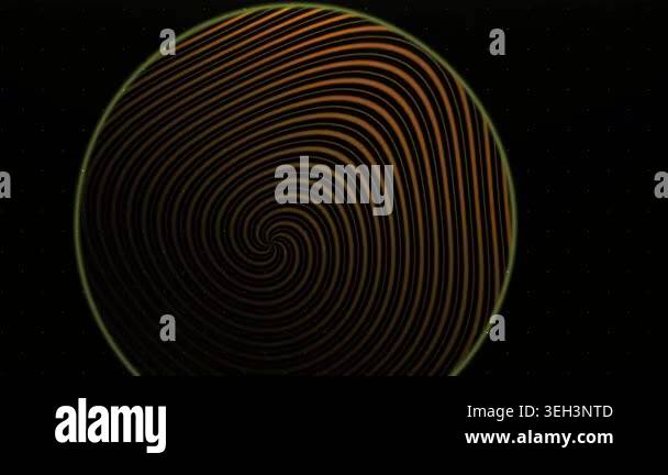 Spiral design with neon green lines Stock Video Footage - Alamy