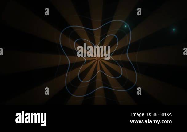 Abstract flower design with lines and shapes Stock Video Footage - Alamy