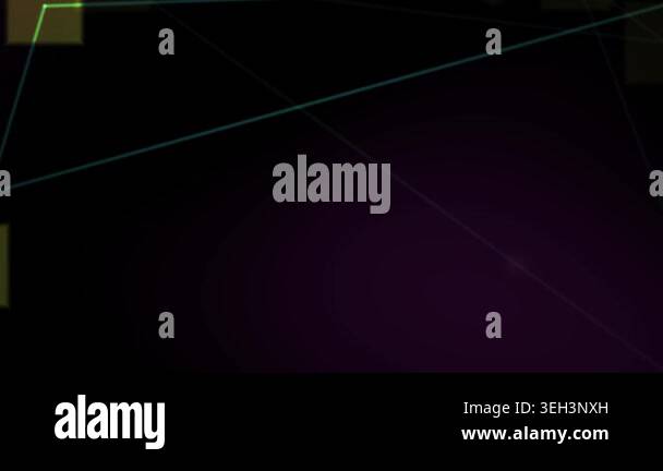 Abstract background with glowing lines and shapes Stock Video Footage ...