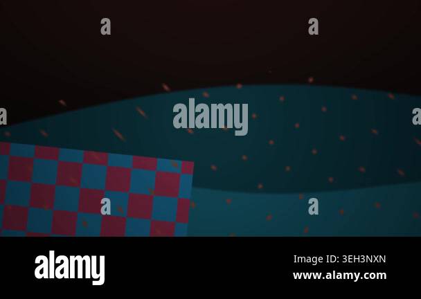 Geometric pattern with red blue squares Stock Video Footage - Alamy