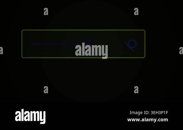 Black background with rectangle frame and blue circle Stock Video ...