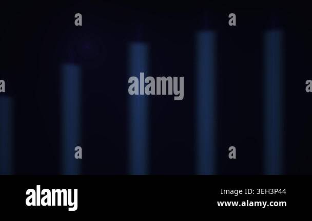 Blurry blue bars on a black background Stock Video Footage - Alamy
