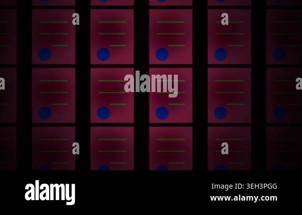 Closeup of red computer circuit boards Stock Video Footage - Alamy
