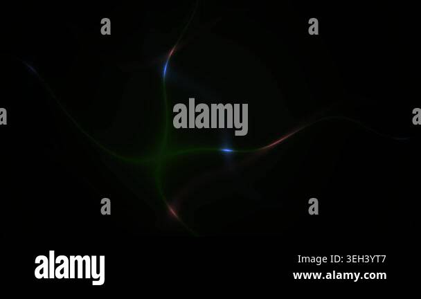 Glowing green star in dark space Stock Video Footage - Alamy