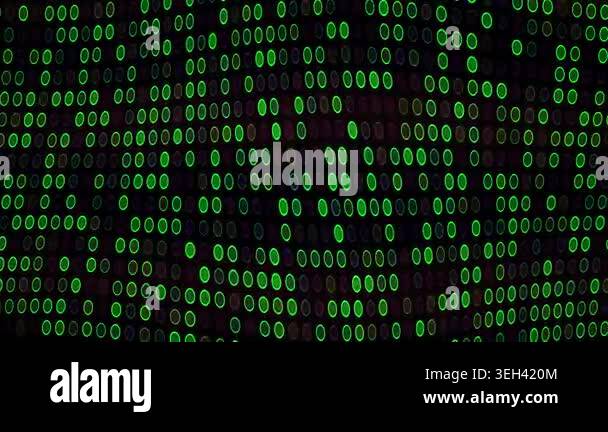 Green binary code numbers on black background Stock Video Footage - Alamy