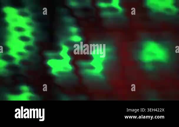 Microscopic view of green fluorescent sample Stock Video Footage - Alamy