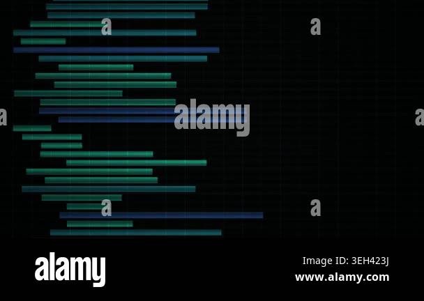 Animated digital audio waveform on screen Stock Video Footage - Alamy