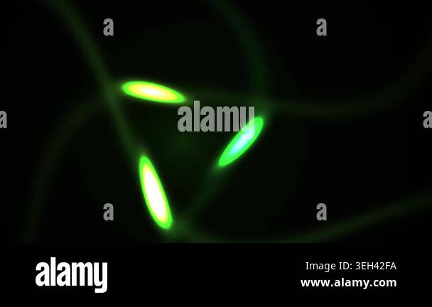 Microscopic view of glowing green cells Stock Video Footage - Alamy