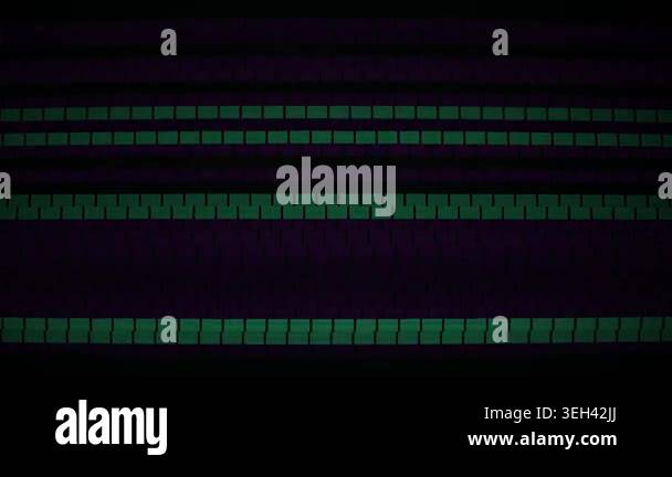 Glowing green digital grid patterns on black background Stock Video ...