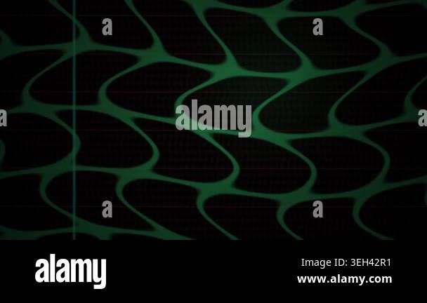 Glowing green curved lines on black Stock Video Footage - Alamy