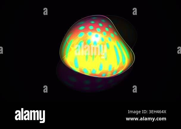 A vibrant glowing object with colorful patterns Stock Video Footage - Alamy