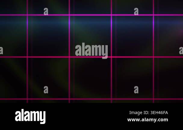 Glowing grid lines on dark background Stock Video Footage - Alamy