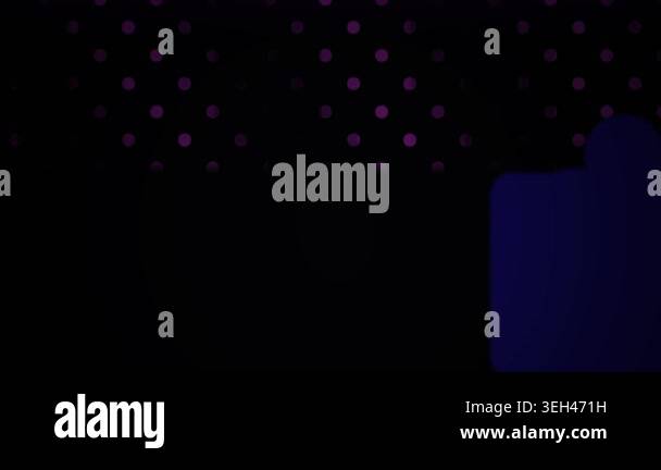Glowing purple object in darkness with stars Stock Video Footage - Alamy