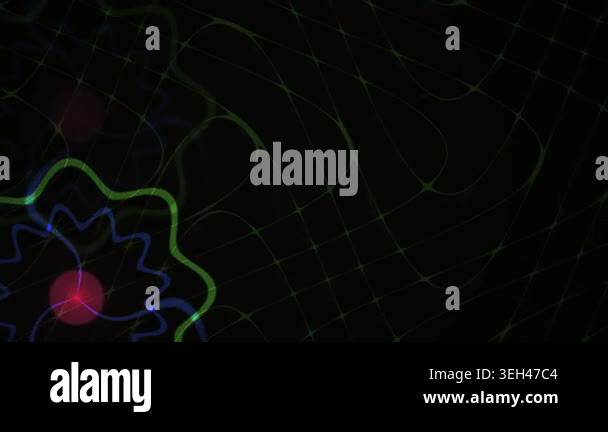 Neon light design moving in animation Stock Video Footage - Alamy