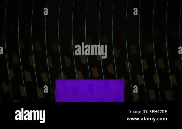 A purple rectangle on a black background with lines Stock Video Footage ...