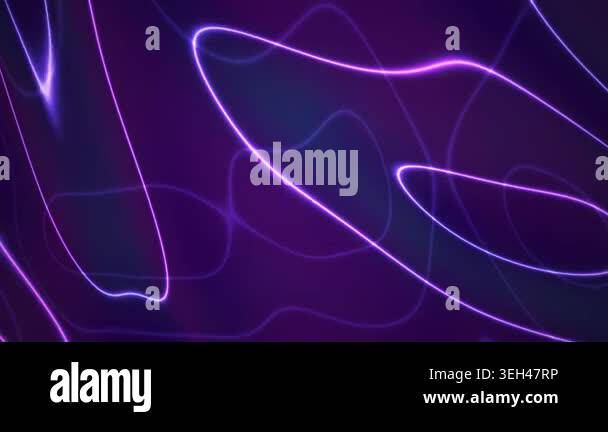 Purple neon light abstract background with glowing lines Stock Video ...