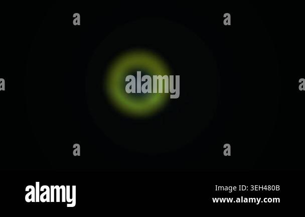 Glowing green ring of light in space Stock Video Footage - Alamy