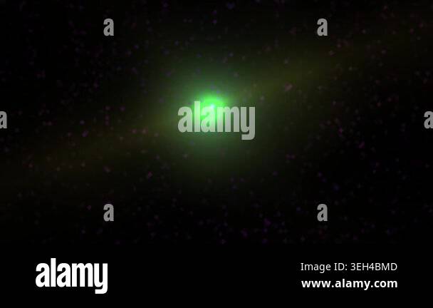 A bright green star shining in space Stock Video Footage - Alamy