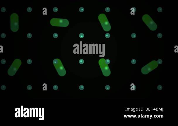 Microscopic view of green bacteria cells Stock Video Footage - Alamy