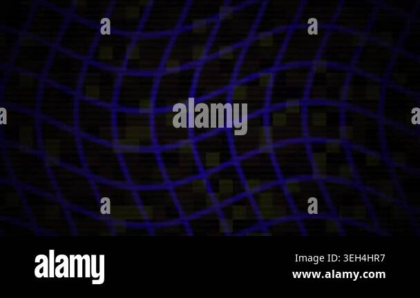 Blue grid pattern on black background Stock Video Footage - Alamy