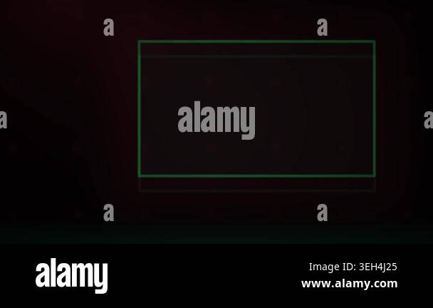 Black background with green rectangle frame Stock Video Footage - Alamy