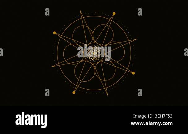 A mesmerizing cymatics sand animation featuring warm amber tones and ...