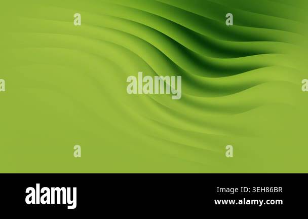 Abstract Green Gradient Background Loop with Smooth Flowing Waves ...