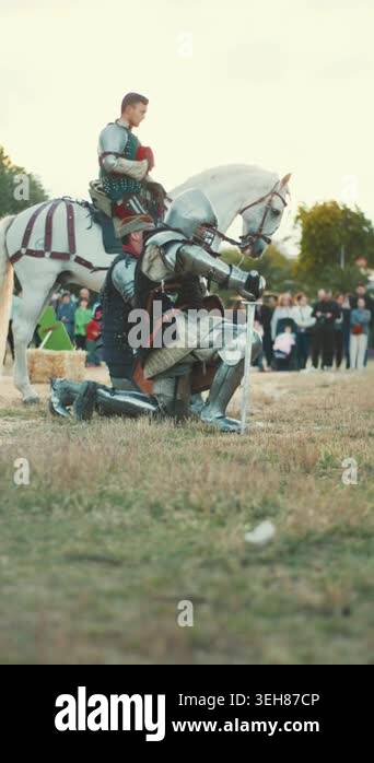 17 may 2026 - Corrois, Portugal - Mercado Mediaval - Knights in armor ...