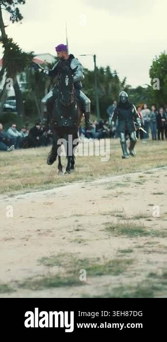 17 may 2026 - Corrois, Portugal - Mercado Mediaval - Two knights ...