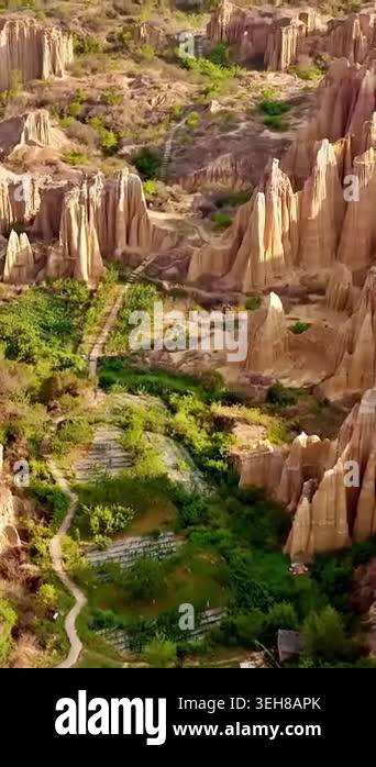 This journey takes you high above the Wumao Earth Forest in Yuanmou ...
