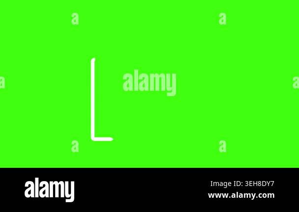 Minimalist Thumbs Up Line Icon Animation on Green Screen Stock Video ...