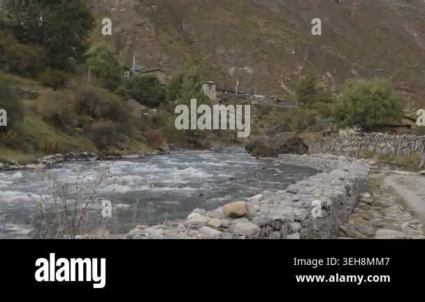 Beautiful Himalayan Glacial Budhi Gandaki River Origin in Tsum Valley ...