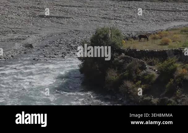 Beautiful Himalayan Glacial Budhi Gandaki River Origin in Tsum Valley ...