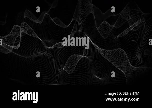 Abstract Line Particles Background. Abstract Dark Line Particles Wave ...