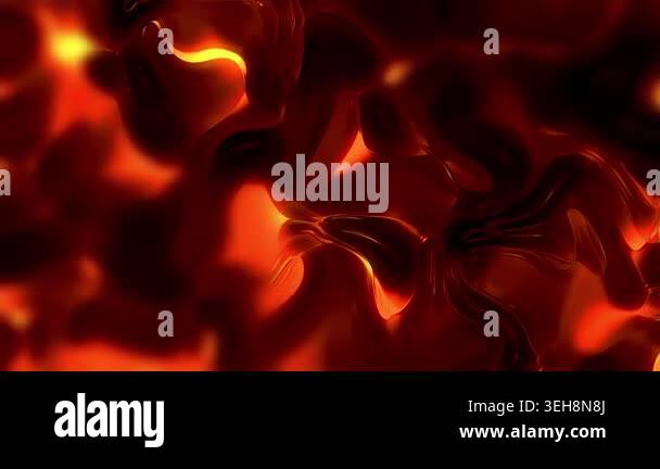 Abstract red liquid surface background. Motion. Oval shaped dark red ...
