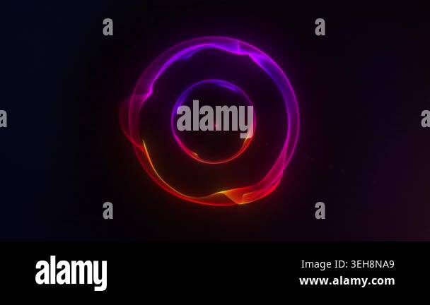 Abstract glowing red and blue sci-fi plasma sphere with digital texture ...