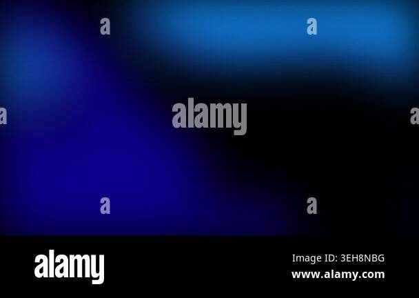 Glowing light blue and royal blue gradient flow on black background 4K ...