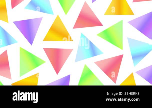 Colorful Abstract Geometric Triangles Background Animation Stock Video ...