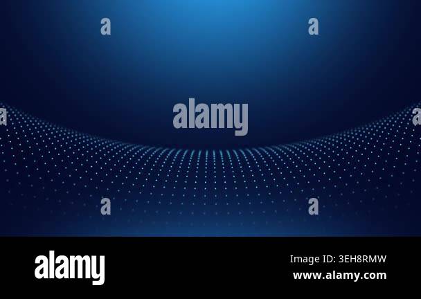 Blue tech screen background looped. Motion graphic of Blue data matrix ...