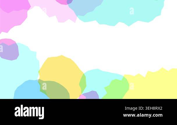 Abstract Watercolor Style Colorful Pastel Shapes Background Video Stock ...