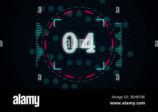 5 second Countdown animation Stock Video Footage - Alamy