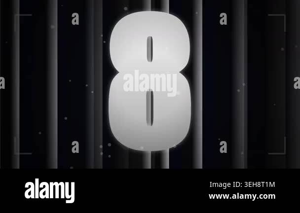 10 second Countdown glitch Animation. Modern 10 second countdown timer ...