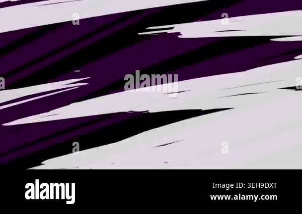 Changing white stripes on a black background. Speed effect in 4K ...