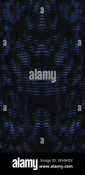 Vertical structure of flickering dots in blue and green tones ...