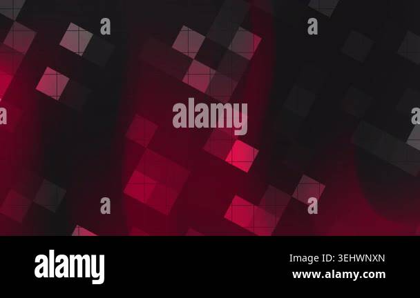 Abstract red and black geometric pattern with blurred squares and ...