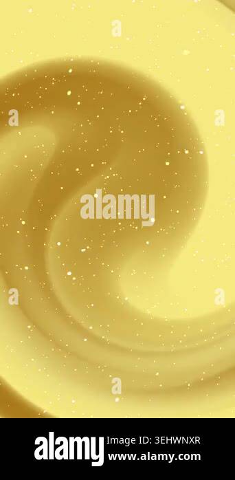 Abstract golden background with swirling patterns and small sparkling ...