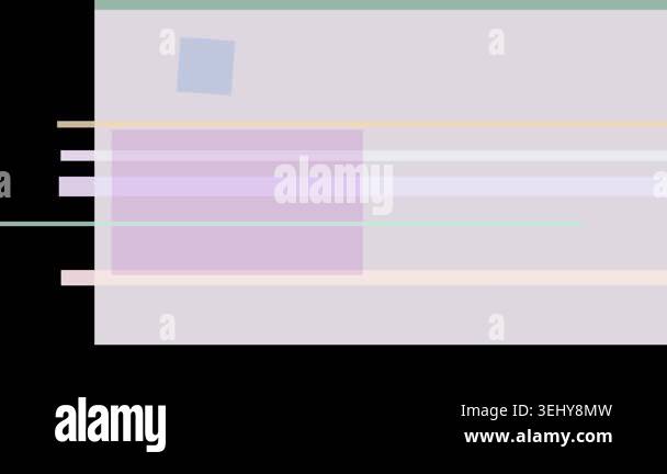 Abstract composition with overlapping translucent rectangles and a ...