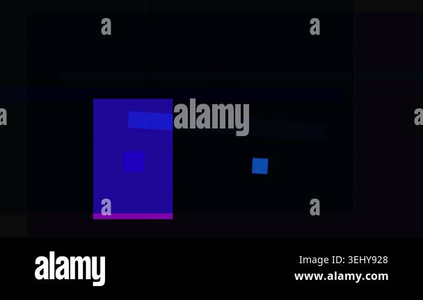 Abstract composition with blue rectangles and a dark background Stock ...