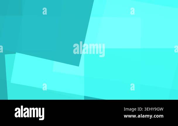 Abstract geometric composition with overlapping translucent cyan and ...