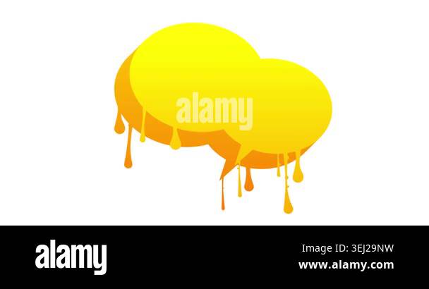 Graffiti speech bubble animation. Abstract modern Messaging sign street ...